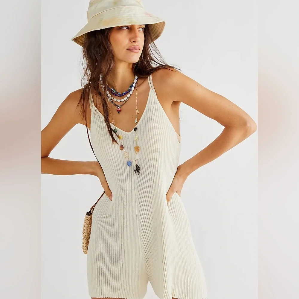 Free People Nola Knit Playsuit size M‎